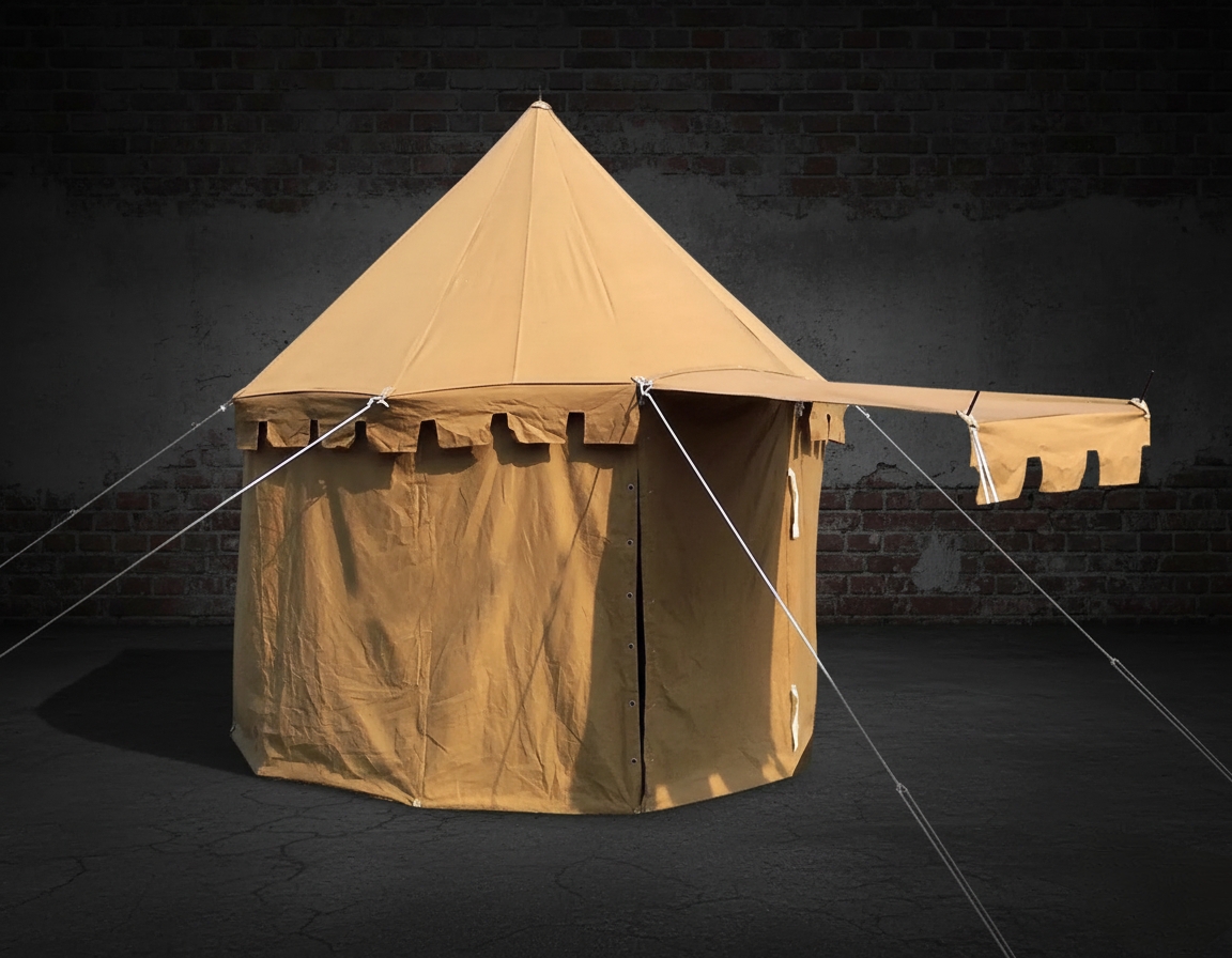 mediaeval canvas tent 3x3 mts