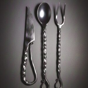 Handmade Forged Cutlery Set