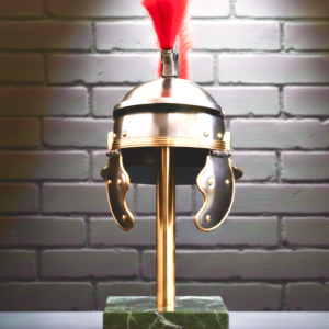 Mini Roman Helmet with Plume